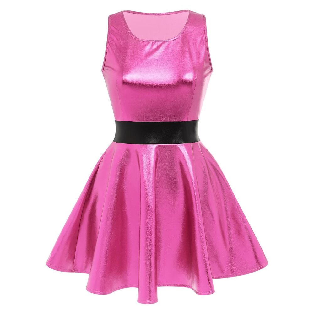 5154 : Rave Outfits Music Festivals Clothes Girls Holographic Metallic